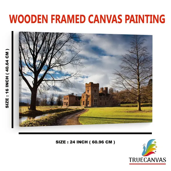 Multicolor_Oxburgh_Hall,_Norfolk,_Wooden_Framed_Canvas_Paintings_|_For_Home_Decor_|_Bedroom,_Living_Room,Wall_Decoration_|_Wall_Art_Painting,_Ct0385,_Size_16_X_24_In