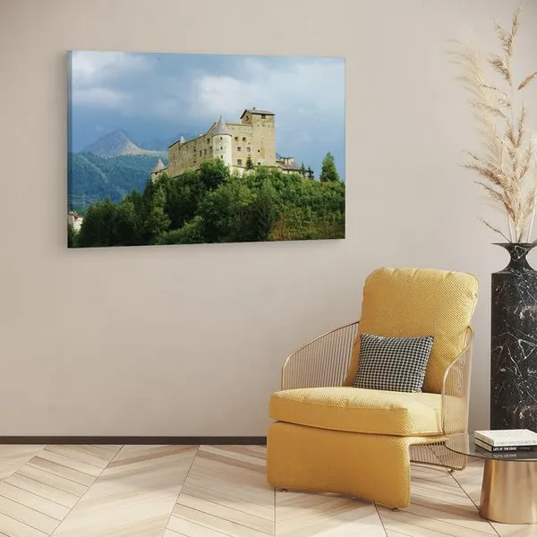 Multicolor_Schloss_Naudersberg,_Wooden_Framed_Canvas_Paintings_|_For_Home_Decor_|_Bedroom,_Living_Room,Wall_Decoration_|_Wall_Art_Painting,_Ct0386,_Size_16_X_24_In