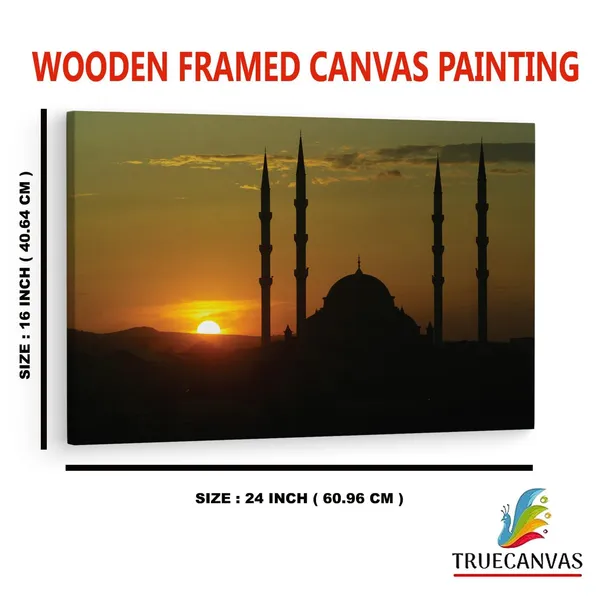 Multicolor_Chechnya_Sunset_Sky_Mosque,_Wooden_Framed_Canvas_Paintings_|_For_Home_Decor_|_Bedroom,_Living_Room,Wall_Decoration_|_Wall_Art_Painting,_Ct0388,_Size_16_X_24_In