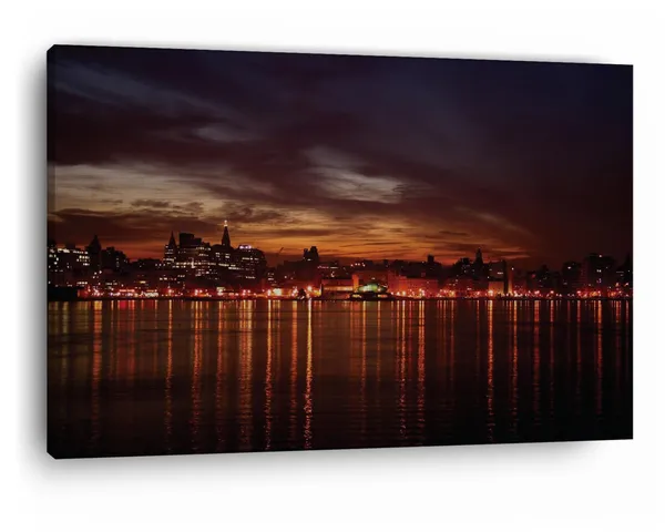 Multicolor_New_York_Skyline_Lights_Lake,_Wooden_Framed_Canvas_Paintings_|_For_Home_Decor_|_Bedroom,_Living_Room,Wall_Decoration_|_Wall_Art_Painting,_Ct0395,_Size_16_X_24_In