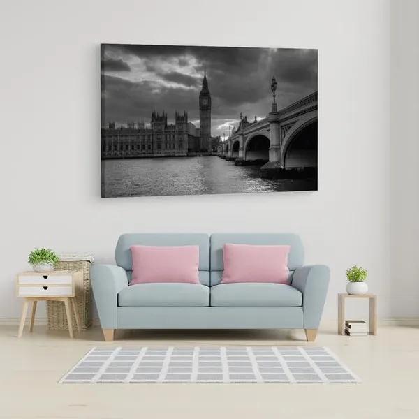 Multicolor_Palace_Of_Westminster,_Wooden_Framed_Canvas_Paintings_|_For_Home_Decor_|_Bedroom,_Living_Room,Wall_Decoration_|_Wall_Art_Painting,_Ct0396,_Size_16_X_24_In