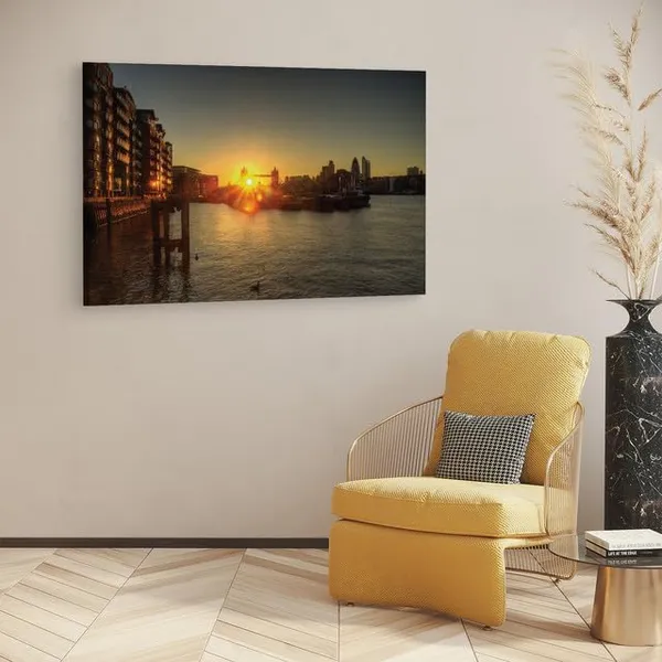 Multicolor_Sunrise_Tower_Bridge_London,_Wooden_Framed_Canvas_Paintings_|_For_Home_Decor_|_Bedroom,_Living_Room,Wall_Decoration_|_Wall_Art_Painting,_Ct0397,_Size_16_X_24_In