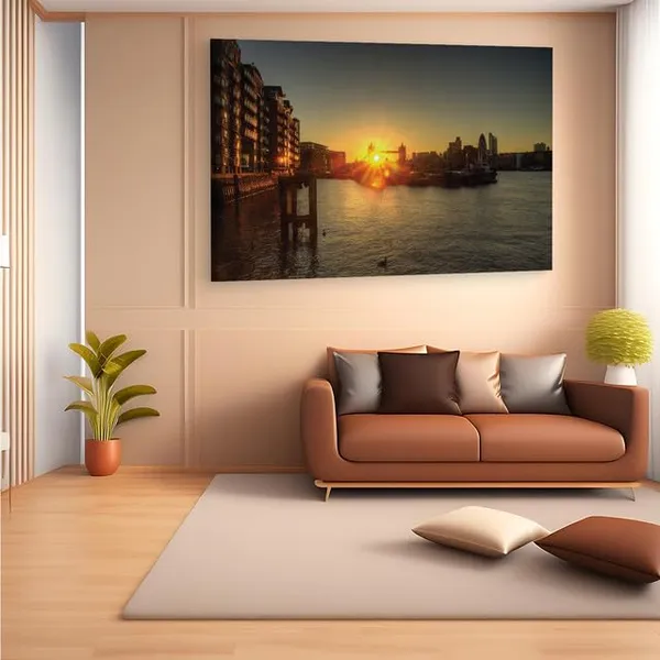 Multicolor_Sunrise_Tower_Bridge_London,_Wooden_Framed_Canvas_Paintings_|_For_Home_Decor_|_Bedroom,_Living_Room,Wall_Decoration_|_Wall_Art_Painting,_Ct0397,_Size_16_X_24_In