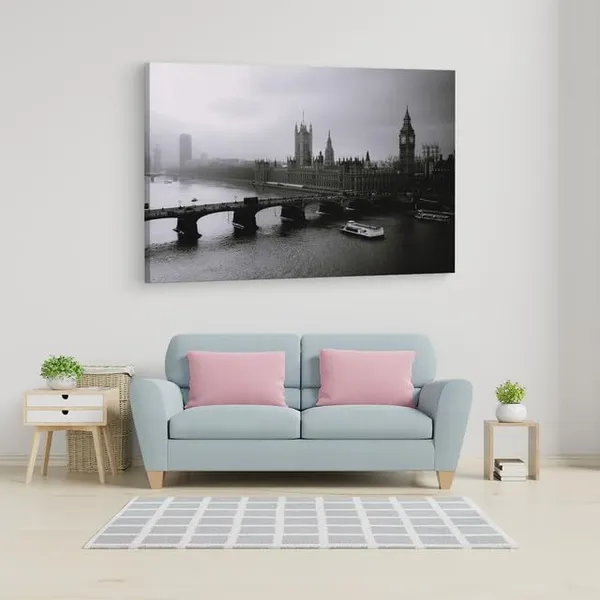 Multicolor_Palace_Of_Westminster,_Wooden_Framed_Canvas_Paintings_|_For_Home_Decor_|_Bedroom,_Living_Room,Wall_Decoration_|_Wall_Art_Painting,_Ct0398,_Size_16_X_24_In