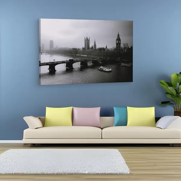 Multicolor_Palace_Of_Westminster,_Wooden_Framed_Canvas_Paintings_|_For_Home_Decor_|_Bedroom,_Living_Room,Wall_Decoration_|_Wall_Art_Painting,_Ct0398,_Size_16_X_24_In