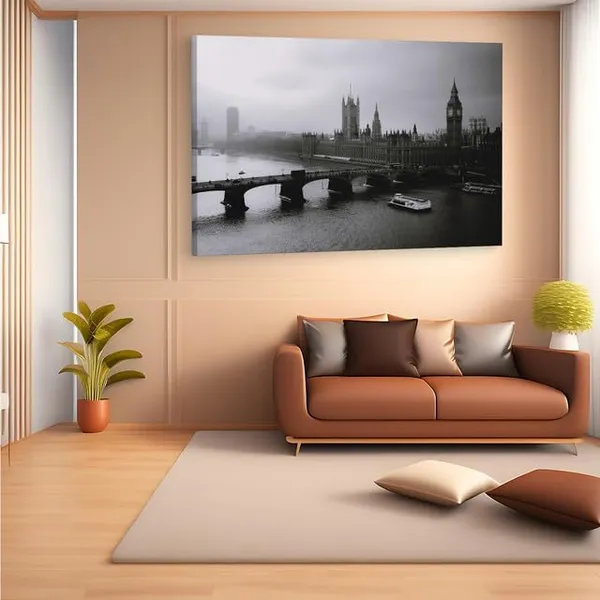 Multicolor_Palace_Of_Westminster,_Wooden_Framed_Canvas_Paintings_|_For_Home_Decor_|_Bedroom,_Living_Room,Wall_Decoration_|_Wall_Art_Painting,_Ct0398,_Size_16_X_24_In