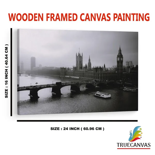 Multicolor_Palace_Of_Westminster,_Wooden_Framed_Canvas_Paintings_|_For_Home_Decor_|_Bedroom,_Living_Room,Wall_Decoration_|_Wall_Art_Painting,_Ct0398,_Size_16_X_24_In