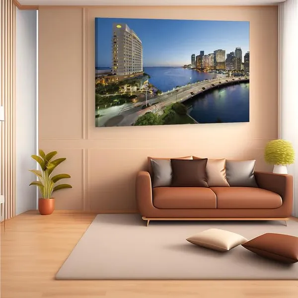 Multicolor_Mandarin_Oriental,_Miami,_Wooden_Framed_Canvas_Paintings_|_For_Home_Decor_|_Bedroom,_Living_Room,Wall_Decoration_|_Wall_Art_Painting,_Ct0401,_Size_16_X_24_In