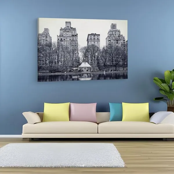 Multicolor_Central_Park,_Wooden_Framed_Canvas_Paintings_|_For_Home_Decor_|_Bedroom,_Living_Room,Wall_Decoration_|_Wall_Art_Painting,_Ct0407,_Size_16_X_24_In