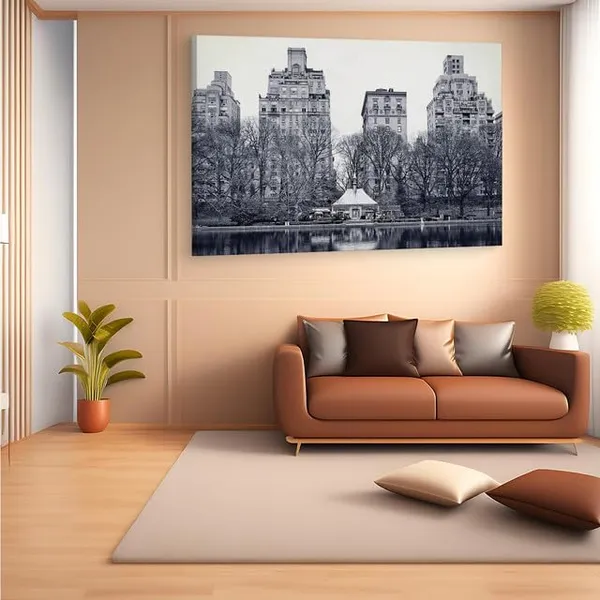 Multicolor_Central_Park,_Wooden_Framed_Canvas_Paintings_|_For_Home_Decor_|_Bedroom,_Living_Room,Wall_Decoration_|_Wall_Art_Painting,_Ct0407,_Size_16_X_24_In