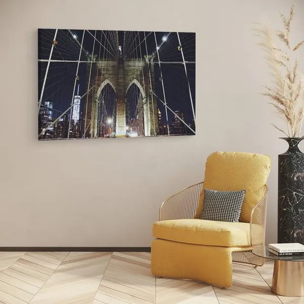 Multicolor_Brooklyn_Bridge,_Wooden_Framed_Canvas_Paintings_|_For_Home_Decor_|_Bedroom,_Living_Room,Wall_Decoration_|_Wall_Art_Painting,_Ct0410,_Size_16_X_24_In