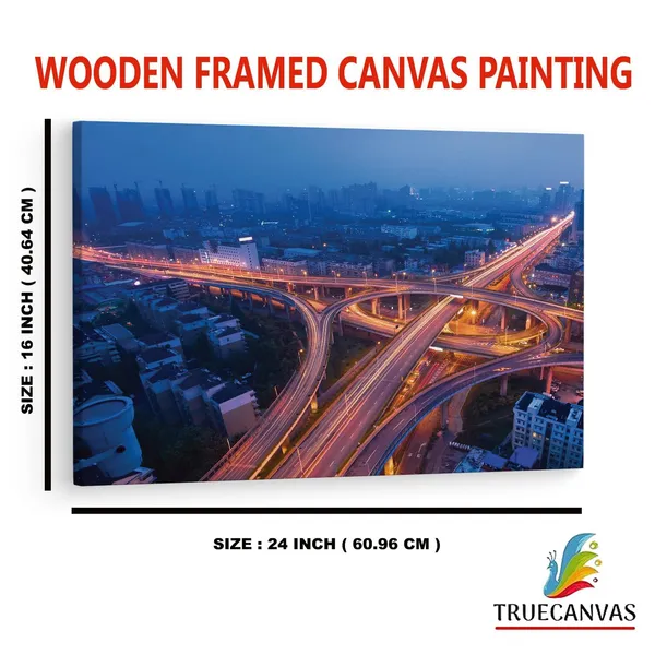 Multicolor_Freeway_City,_Wooden_Framed_Canvas_Paintings_|_For_Home_Decor_|_Bedroom,_Living_Room,Wall_Decoration_|_Wall_Art_Painting,_Ct0415,_Size_16_X_24_In