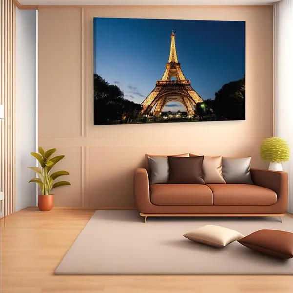 Multicolor_Eiffel_Tower,_Wooden_Framed_Canvas_Paintings_|_For_Home_Decor_|_Bedroom,_Living_Room,Wall_Decoration_|_Wall_Art_Painting,_Ct0417,_Size_16_X_24_In