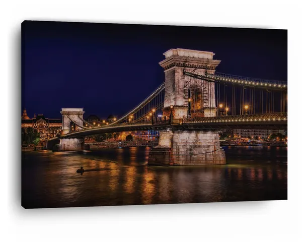 Multicolor_Chain_Bridge,_Wooden_Framed_Canvas_Paintings_|_For_Home_Decor_|_Bedroom,_Living_Room,Wall_Decoration_|_Wall_Art_Painting,_Ct0419,_Size_16_X_24_In