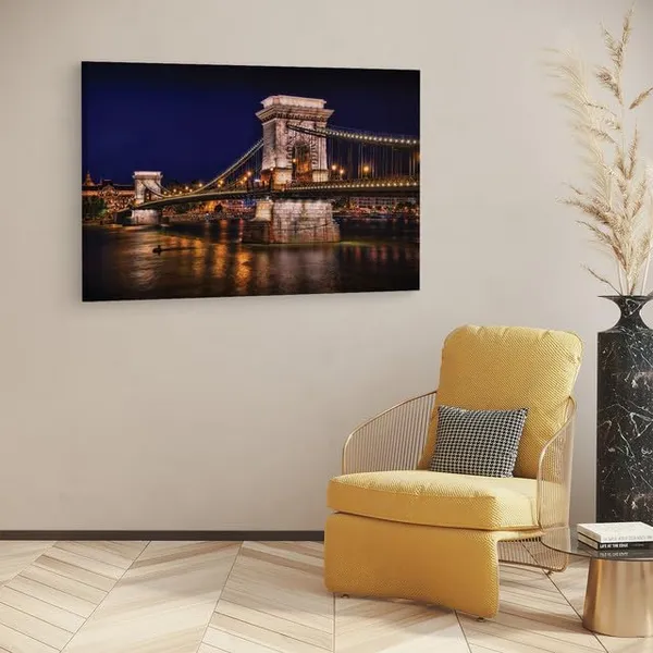 Multicolor_Chain_Bridge,_Wooden_Framed_Canvas_Paintings_|_For_Home_Decor_|_Bedroom,_Living_Room,Wall_Decoration_|_Wall_Art_Painting,_Ct0419,_Size_16_X_24_In