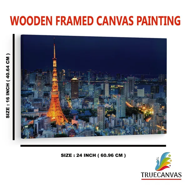 Multicolor_Tokyo_Tower,_Wooden_Framed_Canvas_Paintings_|_For_Home_Decor_|_Bedroom,_Living_Room,Wall_Decoration_|_Wall_Art_Painting,_Ct0430,_Size_16_X_24_In