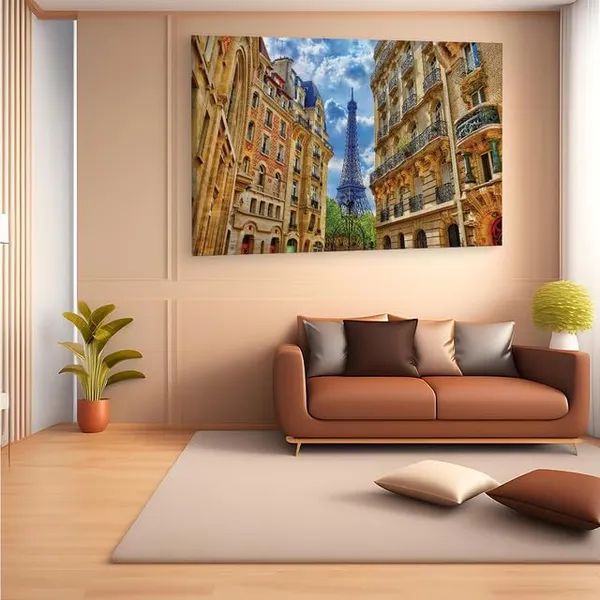 Multicolor_Eiffel_Tower,_Wooden_Framed_Canvas_Paintings_|_For_Home_Decor_|_Bedroom,_Living_Room,Wall_Decoration_|_Wall_Art_Painting,_Ct0434,_Size_16_X_24_In