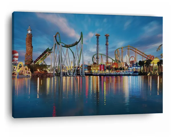 Multicolor_Universal'S_Islands_Of_Adventure,_Wooden_Framed_Canvas_Paintings_|_For_Home_Decor_|_Bedroom,_Living_Room,Wall_Decoration_|_Wall_Art_Painting,_Ct0436,_Size_16_X_24_In