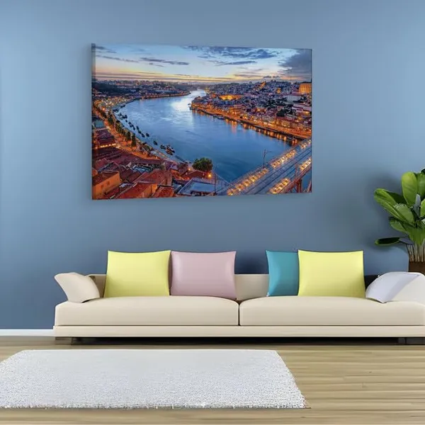 Multicolor_Lu?S_I_Bridge,_Wooden_Framed_Canvas_Paintings_|_For_Home_Decor_|_Bedroom,_Living_Room,Wall_Decoration_|_Wall_Art_Painting,_Ct0437,_Size_16_X_24_In
