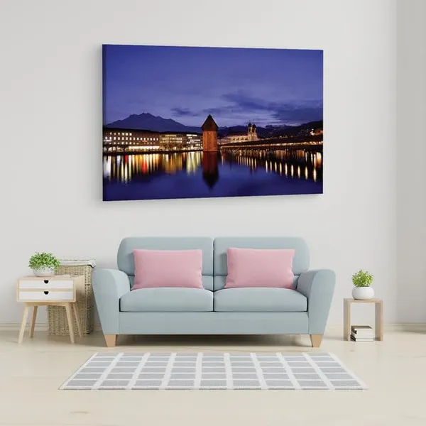 Multicolor_Chapel_Bridge,_Wooden_Framed_Canvas_Paintings_|_For_Home_Decor_|_Bedroom,_Living_Room,Wall_Decoration_|_Wall_Art_Painting,_Ct0442,_Size_16_X_24_In