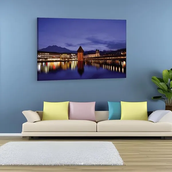 Multicolor_Chapel_Bridge,_Wooden_Framed_Canvas_Paintings_|_For_Home_Decor_|_Bedroom,_Living_Room,Wall_Decoration_|_Wall_Art_Painting,_Ct0442,_Size_16_X_24_In
