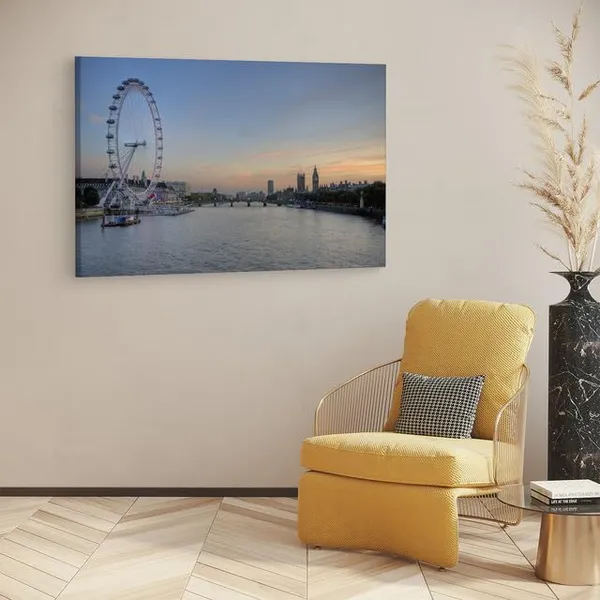 Multicolor_River_Thames,_Wooden_Framed_Canvas_Paintings_|_For_Home_Decor_|_Bedroom,_Living_Room,Wall_Decoration_|_Wall_Art_Painting,_Ct0445,_Size_16_X_24_In