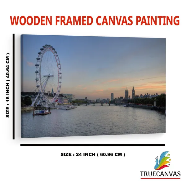 Multicolor_River_Thames,_Wooden_Framed_Canvas_Paintings_|_For_Home_Decor_|_Bedroom,_Living_Room,Wall_Decoration_|_Wall_Art_Painting,_Ct0445,_Size_16_X_24_In