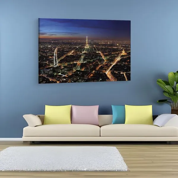 Multicolor_Eiffel_Tower,_Wooden_Framed_Canvas_Paintings_|_For_Home_Decor_|_Bedroom,_Living_Room,Wall_Decoration_|_Wall_Art_Painting,_Ct0448,_Size_16_X_24_In