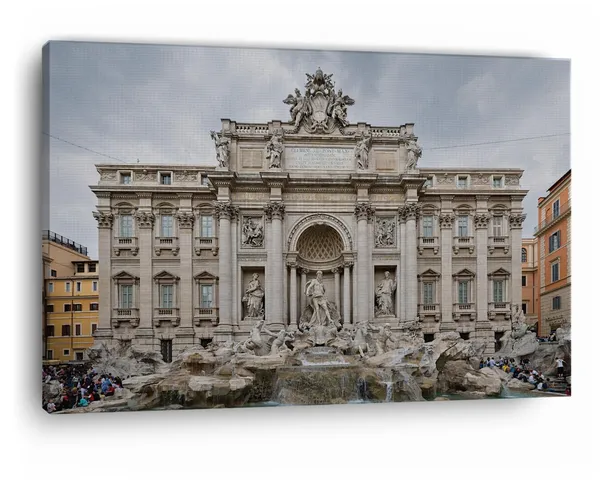 Multicolor_Trevi_Fountain,_Wooden_Framed_Canvas_Paintings_|_For_Home_Decor_|_Bedroom,_Living_Room,Wall_Decoration_|_Wall_Art_Painting,_Ct0451,_Size_16_X_24_In