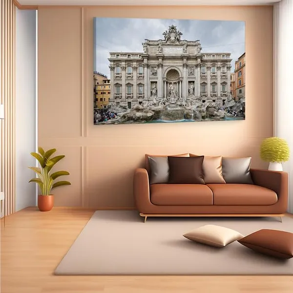 Multicolor_Trevi_Fountain,_Wooden_Framed_Canvas_Paintings_|_For_Home_Decor_|_Bedroom,_Living_Room,Wall_Decoration_|_Wall_Art_Painting,_Ct0451,_Size_16_X_24_In