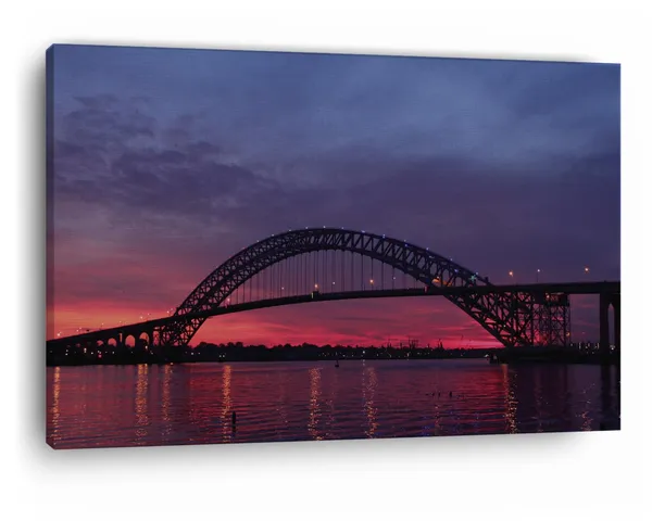 Multicolor_Bayonne_Bridge,_Wooden_Framed_Canvas_Paintings_|_For_Home_Decor_|_Bedroom,_Living_Room,Wall_Decoration_|_Wall_Art_Painting,_Ct0455,_Size_16_X_24_In