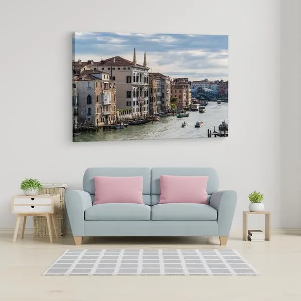 Multicolor_Grand_Canal,_Wooden_Framed_Canvas_Paintings_|_For_Home_Decor_|_Bedroom,_Living_Room,Wall_Decoration_|_Wall_Art_Painting,_Ct0456,_Size_16_X_24_In