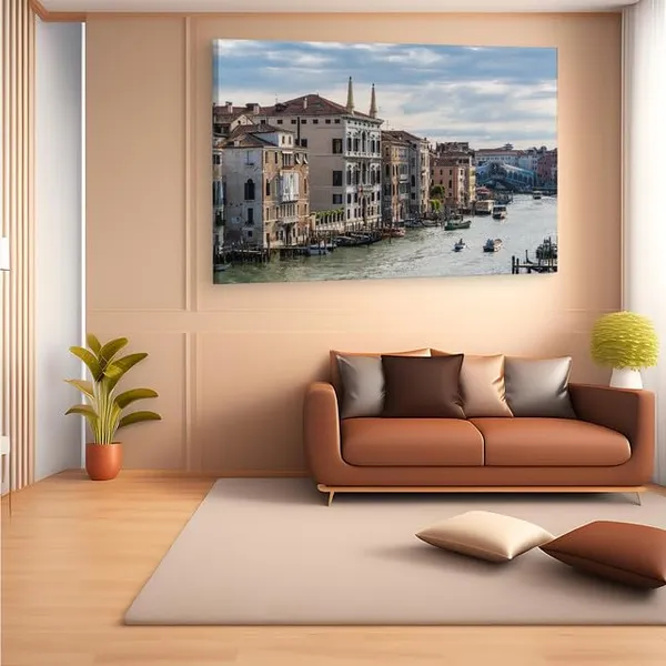Multicolor_Grand_Canal,_Wooden_Framed_Canvas_Paintings_|_For_Home_Decor_|_Bedroom,_Living_Room,Wall_Decoration_|_Wall_Art_Painting,_Ct0456,_Size_16_X_24_In