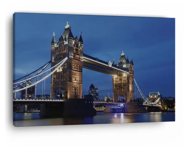 Multicolor_Tower_Bridge,_Wooden_Framed_Canvas_Paintings_|_For_Home_Decor_|_Bedroom,_Living_Room,Wall_Decoration_|_Wall_Art_Painting,_Ct0458,_Size_16_X_24_In