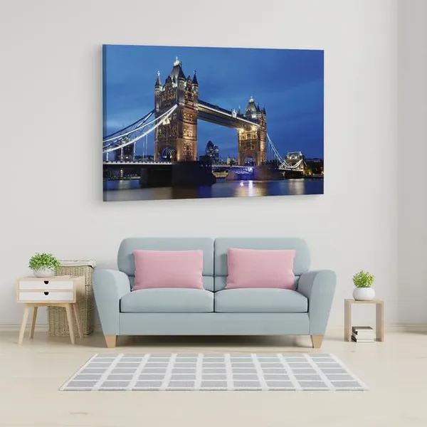 Multicolor_Tower_Bridge,_Wooden_Framed_Canvas_Paintings_|_For_Home_Decor_|_Bedroom,_Living_Room,Wall_Decoration_|_Wall_Art_Painting,_Ct0458,_Size_16_X_24_In
