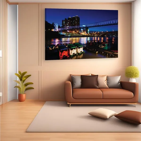 Multicolor_Bitan_Tourist_Attraction,_Wooden_Framed_Canvas_Paintings_|_For_Home_Decor_|_Bedroom,_Living_Room,Wall_Decoration_|_Wall_Art_Painting,_Ct0461,_Size_16_X_24_In