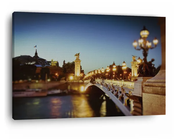Multicolor_Pont_Alexandre_Iii,_Wooden_Framed_Canvas_Paintings_|_For_Home_Decor_|_Bedroom,_Living_Room,Wall_Decoration_|_Wall_Art_Painting,_Ct0468,_Size_16_X_24_In