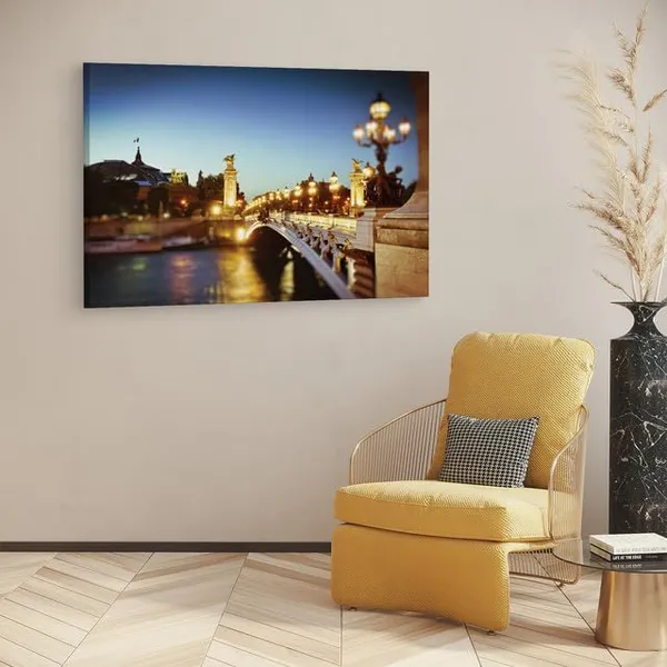 Multicolor_Pont_Alexandre_Iii,_Wooden_Framed_Canvas_Paintings_|_For_Home_Decor_|_Bedroom,_Living_Room,Wall_Decoration_|_Wall_Art_Painting,_Ct0468,_Size_16_X_24_In