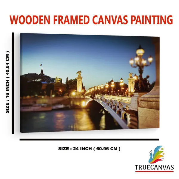 Multicolor_Pont_Alexandre_Iii,_Wooden_Framed_Canvas_Paintings_|_For_Home_Decor_|_Bedroom,_Living_Room,Wall_Decoration_|_Wall_Art_Painting,_Ct0468,_Size_16_X_24_In