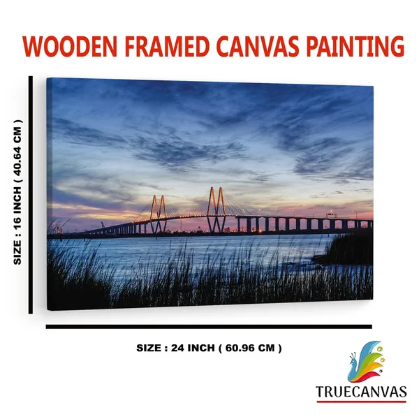 Multicolor_Fred_Hartman_Bridge,_Wooden_Framed_Canvas_Paintings_|_For_Home_Decor_|_Bedroom,_Living_Room,Wall_Decoration_|_Wall_Art_Painting,_Ct0472,_Size_16_X_24_In