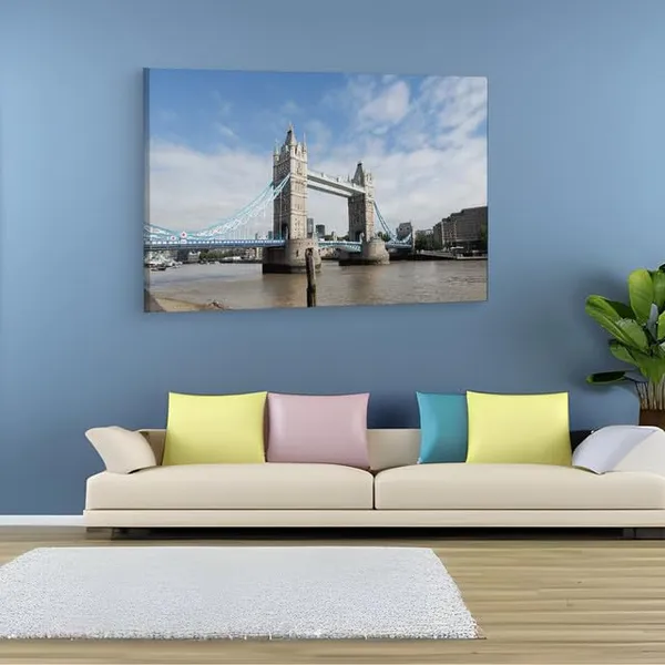 Multicolor_Tower_Bridge,_Wooden_Framed_Canvas_Paintings_|_For_Home_Decor_|_Bedroom,_Living_Room,Wall_Decoration_|_Wall_Art_Painting,_Ct0473,_Size_16_X_24_In