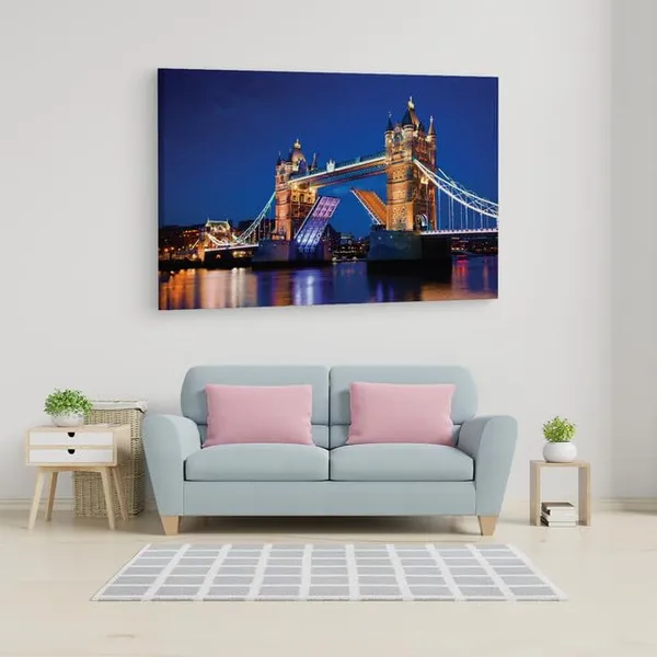 Multicolor_Tower_Bridge,_Wooden_Framed_Canvas_Paintings_|_For_Home_Decor_|_Bedroom,_Living_Room,Wall_Decoration_|_Wall_Art_Painting,_Ct0474,_Size_16_X_24_In