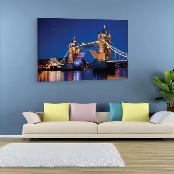 Multicolor_Tower_Bridge,_Wooden_Framed_Canvas_Paintings_|_For_Home_Decor_|_Bedroom,_Living_Room,Wall_Decoration_|_Wall_Art_Painting,_Ct0474,_Size_16_X_24_In