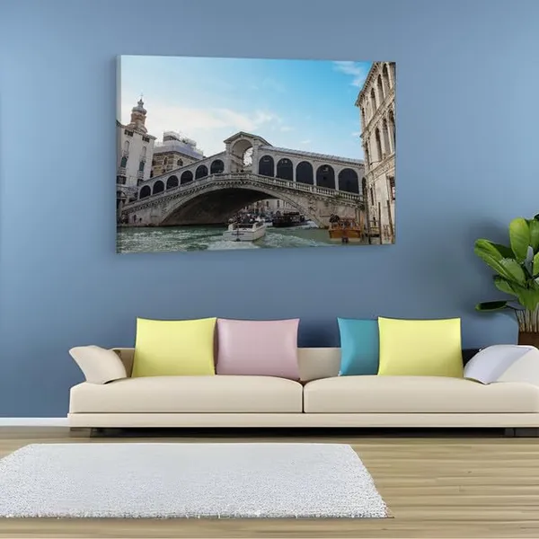 Multicolor_Rialto_Bridge,_Wooden_Framed_Canvas_Paintings_|_For_Home_Decor_|_Bedroom,_Living_Room,Wall_Decoration_|_Wall_Art_Painting,_Ct0478,_Size_16_X_24_In