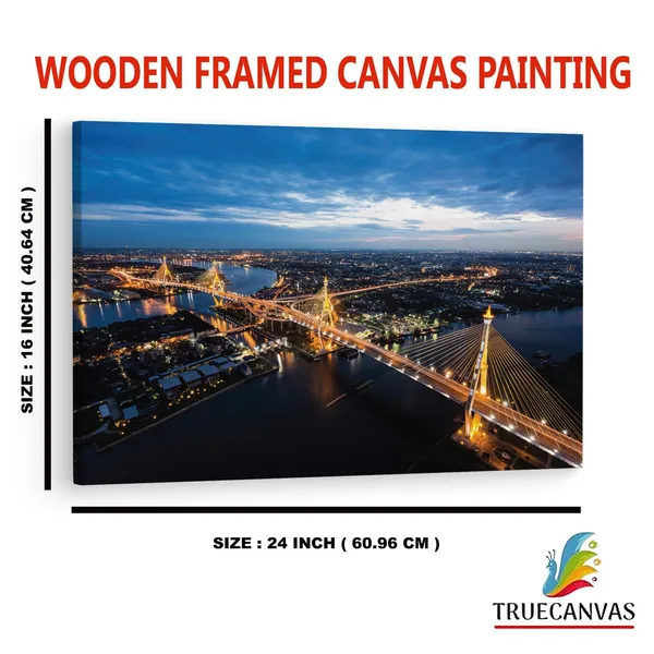 Multicolor_Bhumibol_Bridge,_Wooden_Framed_Canvas_Paintings_|_For_Home_Decor_|_Bedroom,_Living_Room,Wall_Decoration_|_Wall_Art_Painting,_Ct0479,_Size_16_X_24_In