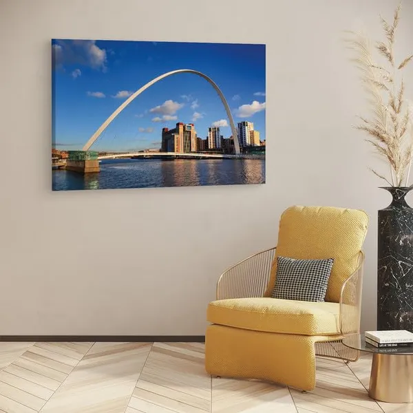 Multicolor_Gateshead_Millennium_Bridge,_Wooden_Framed_Canvas_Paintings_|_For_Home_Decor_|_Bedroom,_Living_Room,Wall_Decoration_|_Wall_Art_Painting,_Ct0480,_Size_16_X_24_In