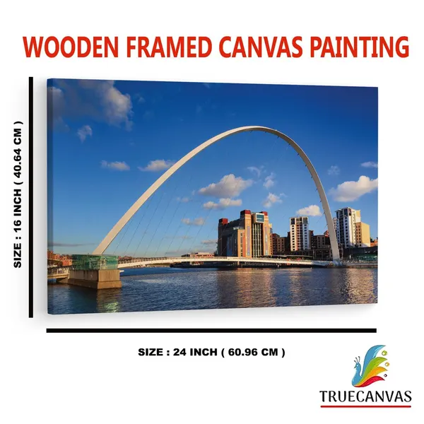 Multicolor_Gateshead_Millennium_Bridge,_Wooden_Framed_Canvas_Paintings_|_For_Home_Decor_|_Bedroom,_Living_Room,Wall_Decoration_|_Wall_Art_Painting,_Ct0480,_Size_16_X_24_In