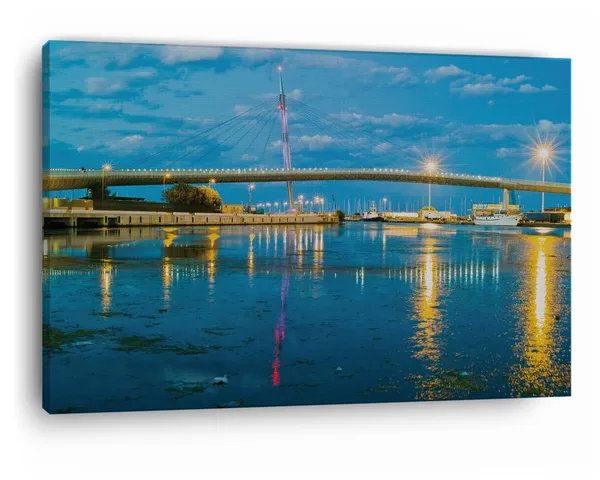 Multicolor_Ponte_Del_Mare,_Wooden_Framed_Canvas_Paintings_|_For_Home_Decor_|_Bedroom,_Living_Room,Wall_Decoration_|_Wall_Art_Painting,_Ct0481,_Size_16_X_24_In