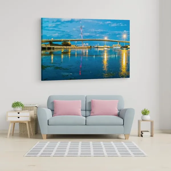 Multicolor_Ponte_Del_Mare,_Wooden_Framed_Canvas_Paintings_|_For_Home_Decor_|_Bedroom,_Living_Room,Wall_Decoration_|_Wall_Art_Painting,_Ct0481,_Size_16_X_24_In