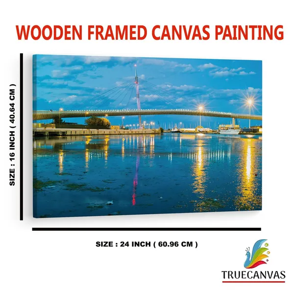 Multicolor_Ponte_Del_Mare,_Wooden_Framed_Canvas_Paintings_|_For_Home_Decor_|_Bedroom,_Living_Room,Wall_Decoration_|_Wall_Art_Painting,_Ct0481,_Size_16_X_24_In